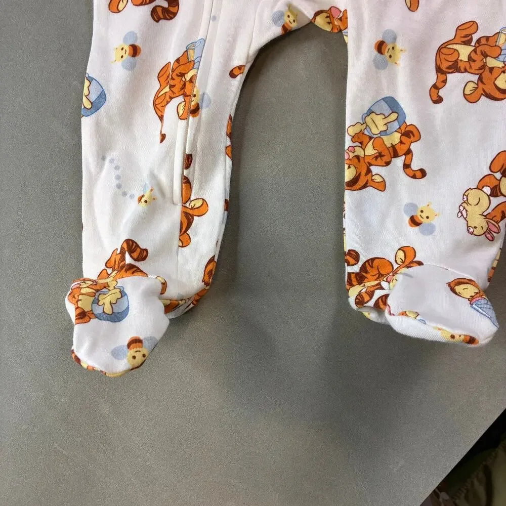 Disney Baby Tigger Footed Sleeper Pajamas 6-9M NWT Winnie the Pooh Zip